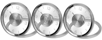 Mystic Engraved Stainless Steel Clocks